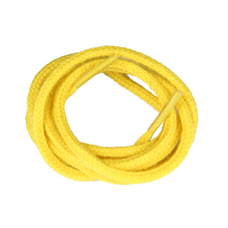 Lacets de couleur : jaune - 100% coton