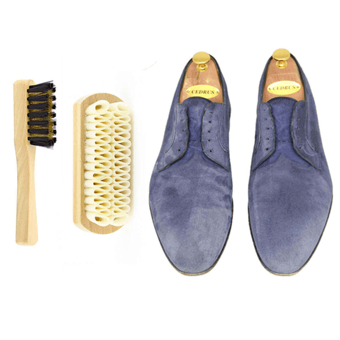 Kit de nettoyage de chaussures en daim. Suede Brush & Suede Eraser